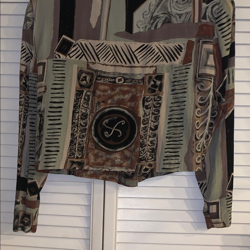 Melrose petites vintage Artistic Button down shirt - Picture 4 of 8